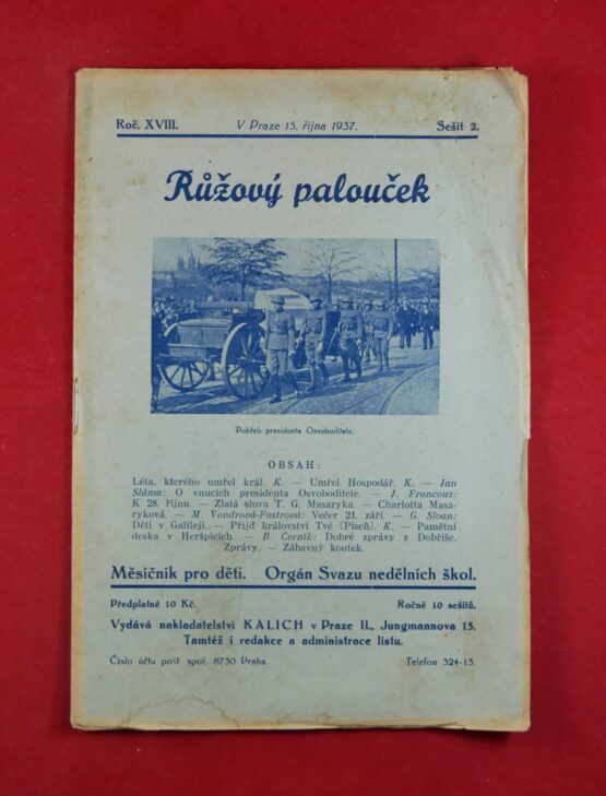 Růžový palouček ročník XVIII., sešit 2., 1937