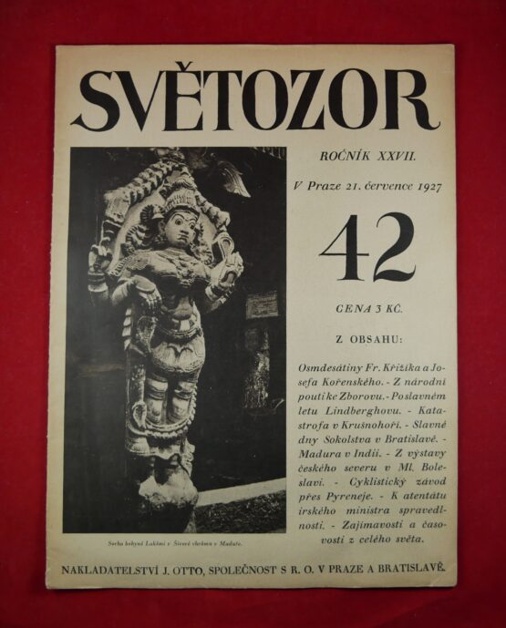 Světozor ročník XXVII. číslo 42, 1927