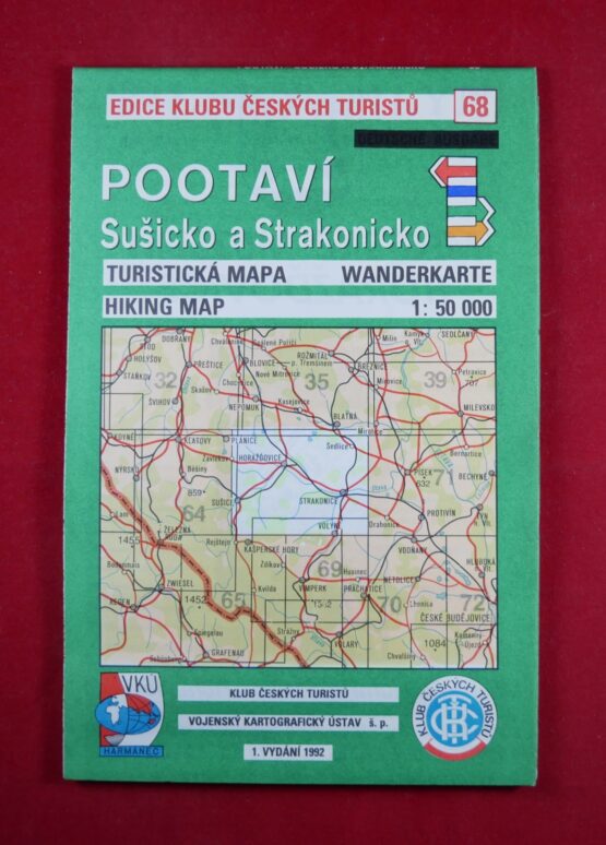 Pootaví - Sušicko a Strakonicko, 1 : 50 000, turistická mapa