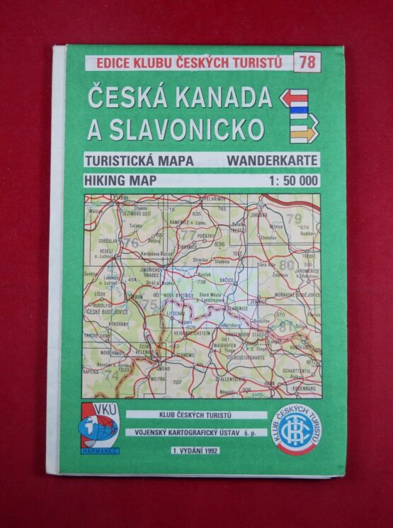 Česká Kanada a Slavonicko, 1 : 50 000, turistická mapa