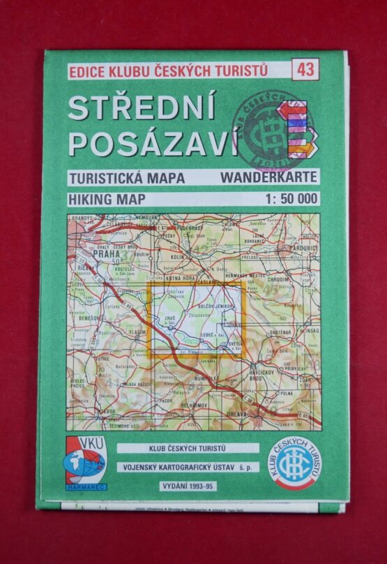 Střední Posázaví, 1 : 50 000, turistická mapa