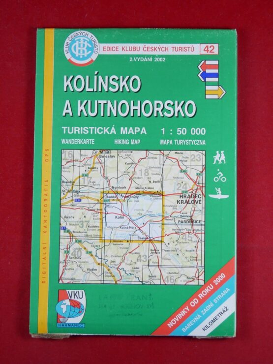 Kolínsko a Kutnohorsko, 1 : 50 000, turistická mapa