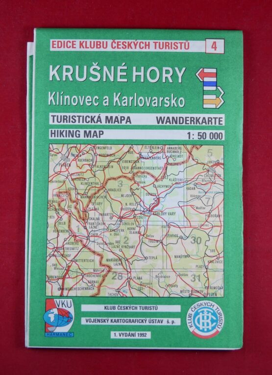 Krušné hory - Klínovec a Karlovarsko 1 : 50 000, turistická mapa