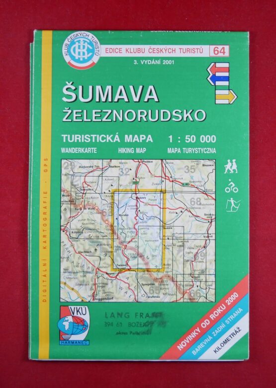 Šumava - Železnorudsko 1 : 50 000, turistická mapa