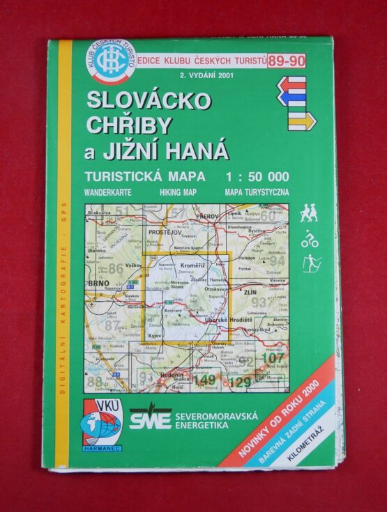 Slovácko - Chřiby a Jižní Haná 1 : 50 000, turistická mapa