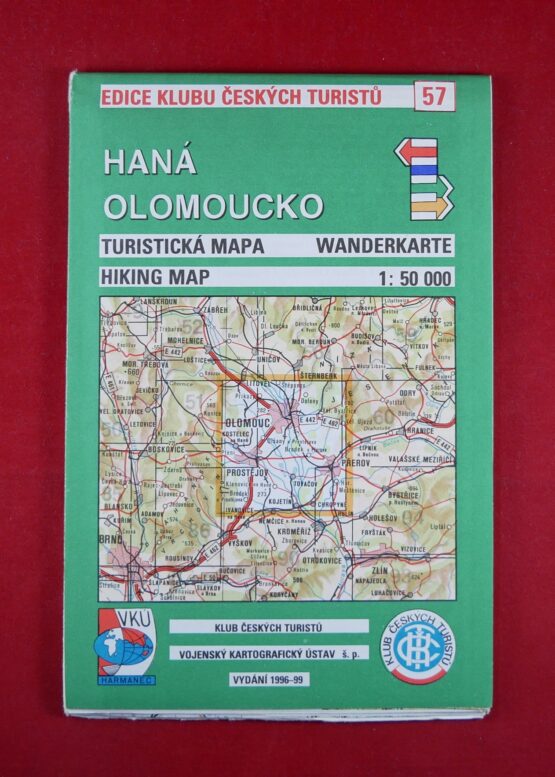 Haná - Olomoucko 1 : 50 000, turistická mapa