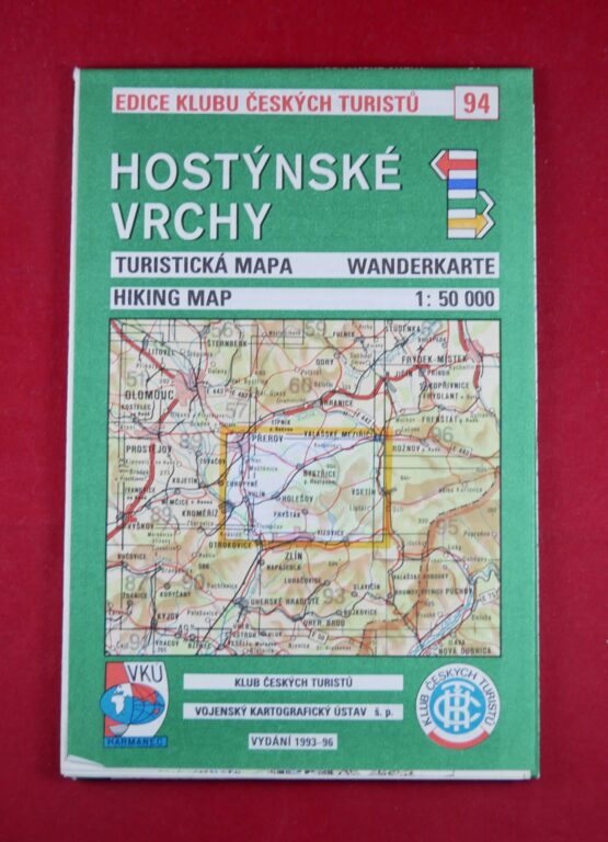 Hostýnské vrchy 1 : 50 000, turistická mapa