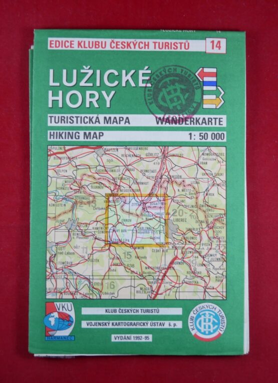 Lužické hory 1 : 50 000, turistická mapa