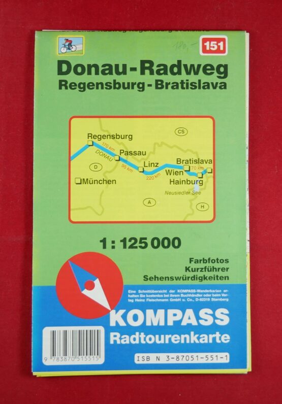 Donau - Radweg / Regensburg - Bratislava 1 : 125 000