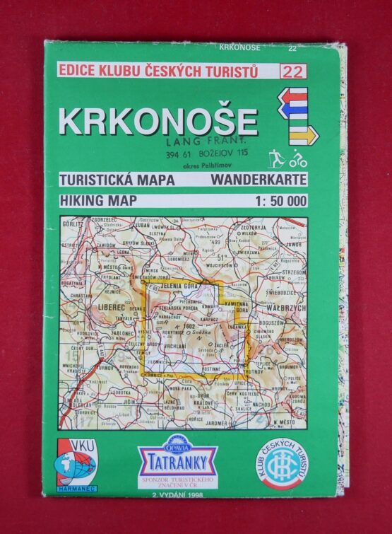 Krkonoše 1 : 50 000, turistická mapa