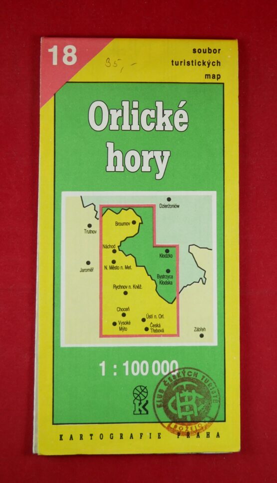 Orlické hory 1 : 100 000, soubor turistických map 18