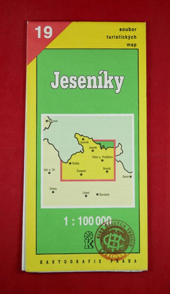 Jeseníky 1 : 100 000, soubor turistických map 19