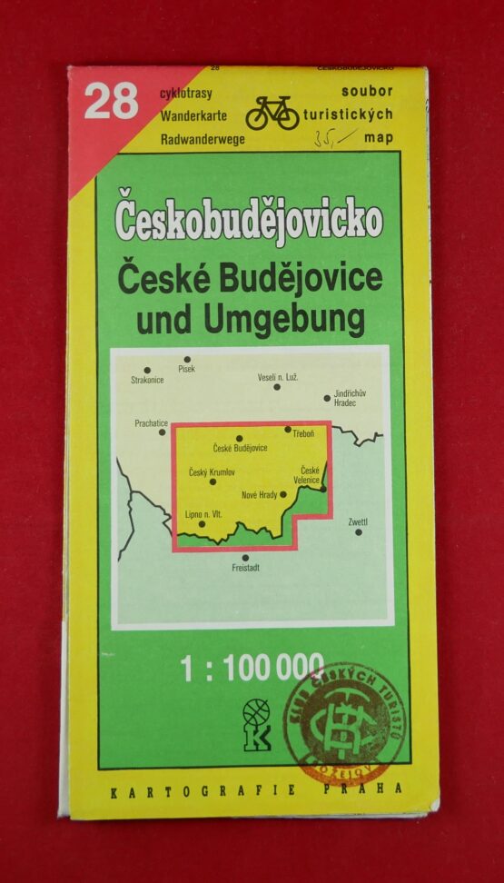 Českobudějovicko 1 : 100 000, soubor turistických map 28