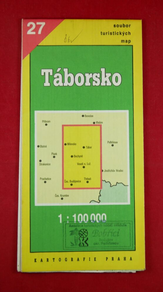 Táborsko 1 : 100 000, soubor turistických map 27