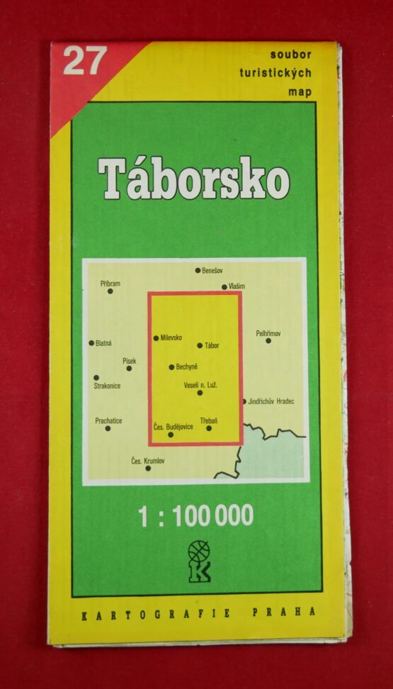 Táborsko 1 : 100 000, soubor turistických map 27