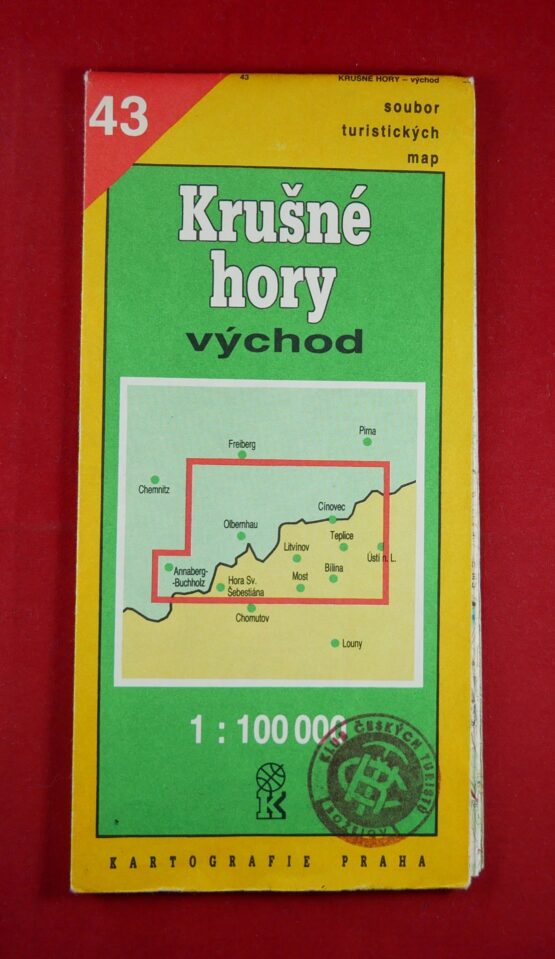 Krušné hory - východ 1 : 100 000, soubor turistických map 43