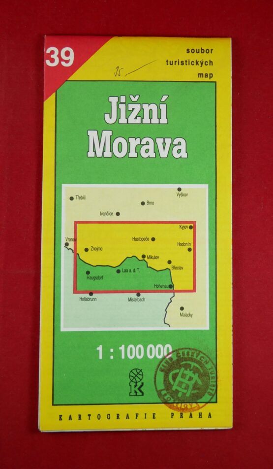 Jižní Morava 1 : 100 000, soubor turistických map 39