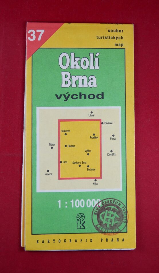 Okolí Brna - východ 1 : 100 000, soubor turistických map 37