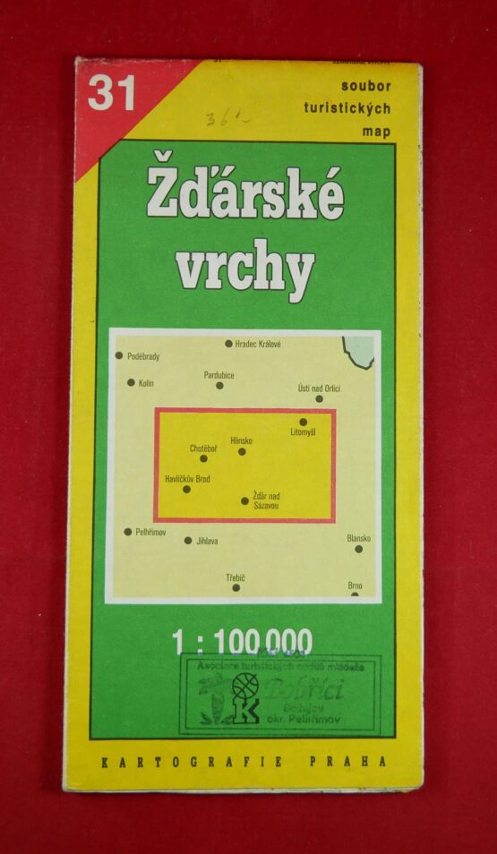 Žďárské vrchy 1 : 100 000, soubor turistických map 31