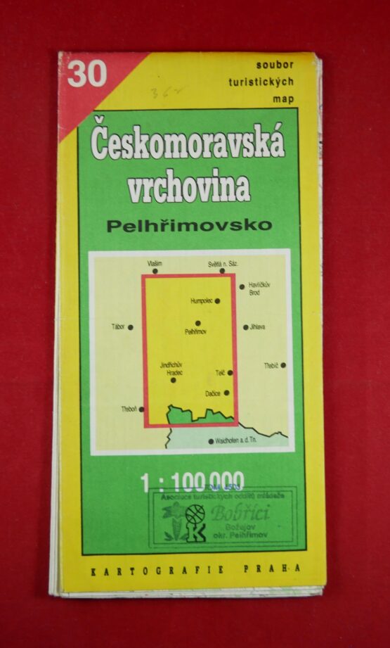 Českomoravská vrchovina - Pelhřimovsko 1 : 100 000, soubor turistických map 30