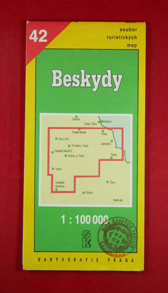 Beskydy 1 : 100 000, soubor turistických map 42