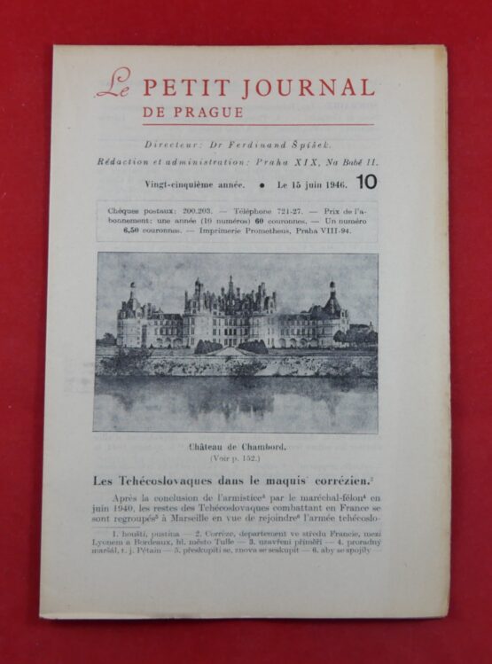 Le Petit Journal De Prague 10/1946