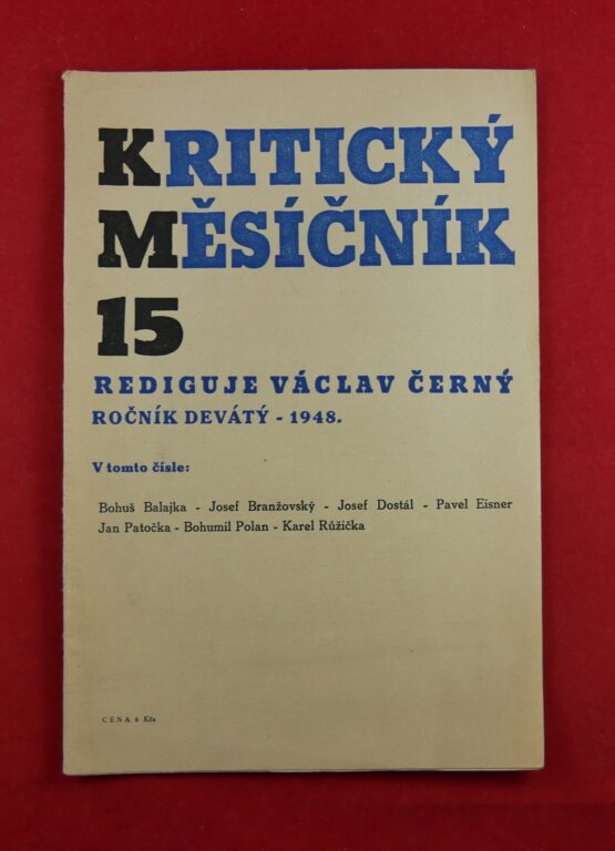 Kritický měsíčník 15 / 1948, ročník devátý