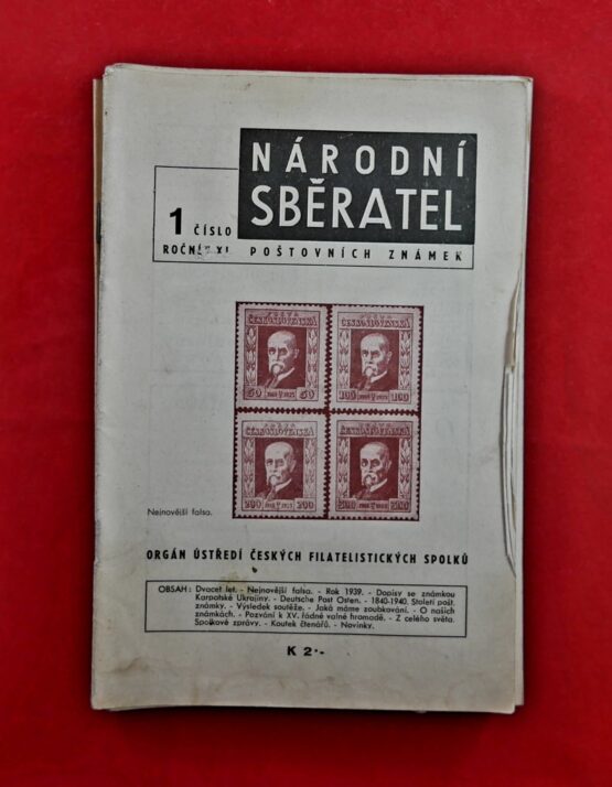 Národní sběratel, ročník XI. 1. - 15. (chybí čísla 6, 7, 9)