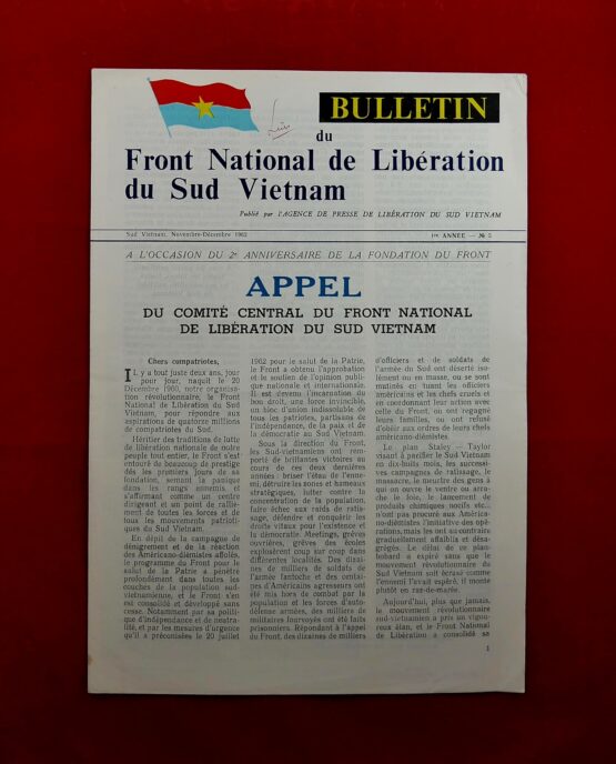 Bulletin du Front National de Libération du Sud Vietnam 5/1962