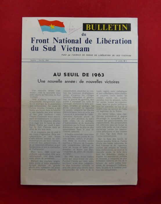 Bulletin du Front National de Libération du Sud Vietnam 6/1963