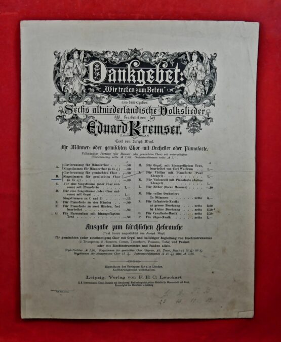 Eduard Kremser - Dankgebet